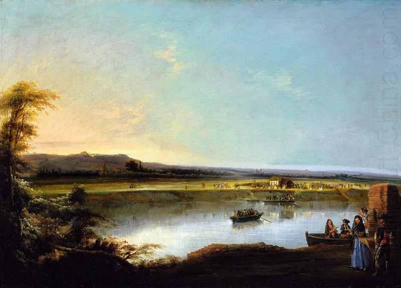 Manuel Barron Y Carrillo Crossing the River Guadalquivir china oil painting image